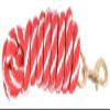 8' Braided Derby Lead Rope (Red/White) view 1