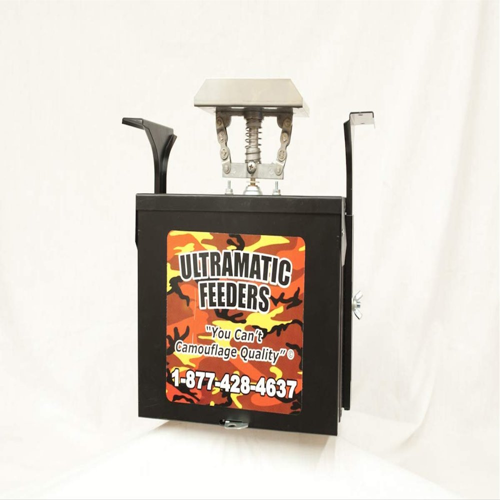 12 Volt Black Box Feeder Control Unit with Attached Solar and Eliminator