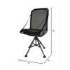 BOG Nucleus 360 Chair with Lightweight Aluminum Frame, Heavy Duty Textilene Fabric, Collapsible, 360 Degrees of Adjustable Pivoting Seat, and 4 Extendable Legs for Hunting, Shooting, and Outdoors view 3