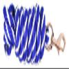 8' Braided Derby Lead Rope (Blue/White) view 1