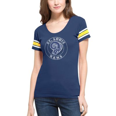 47 NFL St. Louis Rams Off Campus Scoop Women's Scrum Tee, Brand Royal T-Shirt (Medium)
