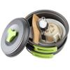 MalloMe Camping Cookware Mess Kit for Backpacking Gear  Camping Cooking Set - Camping's Pots and Pans Set - Backpacking Stove/Portable Stove Compatible - Camp Kitchen Equipment Accessories 2L Pot view 2