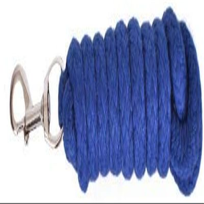 8' Braided Cotton Lead Rope (Black)