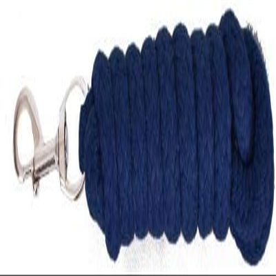 8' Braided Cotton Lead Rope (Black)