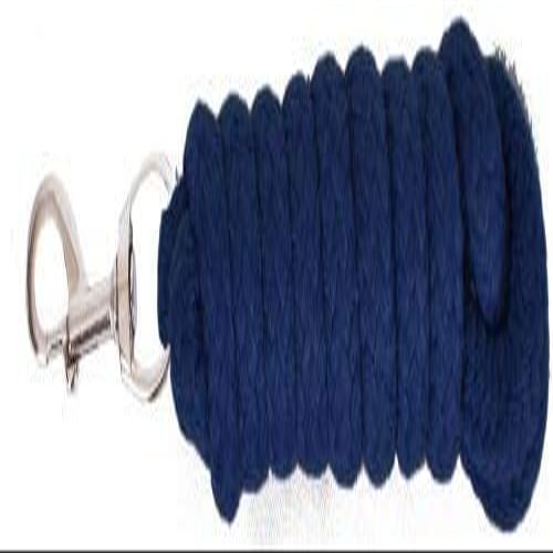8' Braided Cotton Lead Rope (Black)