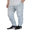 AIRNINE Men's Biker Denim Jogger Pants S-5XL (Solid_Ice, 2X-Large) view 1