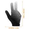 EXCEART Elastic 3 Fingers Show Gloves Billiard Shooters Carom Pool Snooker Cue Sport Gloves Wear on The Right or Left Hand (Black and White) view 4