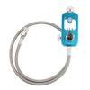IORMAN DIN Valve Scuba Adapter 4500psi High Pressure PCP Paintball HPA Tank Fill Station (Stainless Steel Braided-Blue) view 1