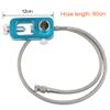 IORMAN DIN Valve Scuba Adapter 4500psi High Pressure PCP Paintball HPA Tank Fill Station (Stainless Steel Braided-Blue) view 2
