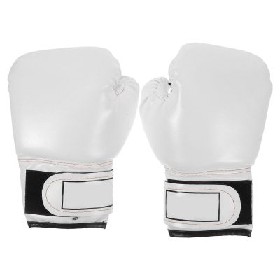 Garneck Kids Boxing Gloves Training Gloves Training Mitts PU Leather Sponge Filled for and Youth White