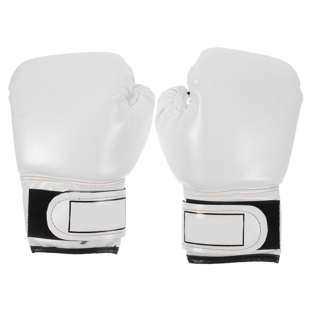 Garneck Kids Boxing Gloves Training Gloves Training Mitts PU Leather Sponge Filled for and Youth White