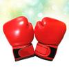 Garneck 6oz Boxing Gloves Red Heavy Bag Gloves Children Gloves Boxing Gloves Kids Gloves Punching Mitts Boxing Training Gloves for Children Kids Beginners view 4