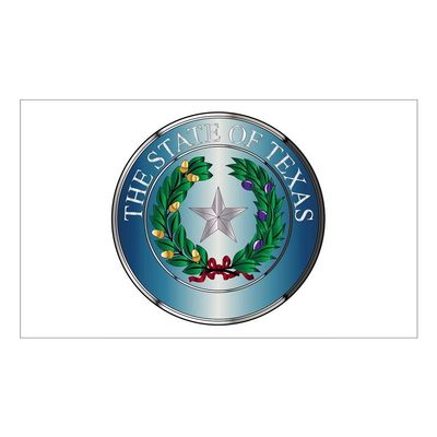 CNW Studio Metal Texas State Seal Decal Vinyl Bumper Sticker 5"