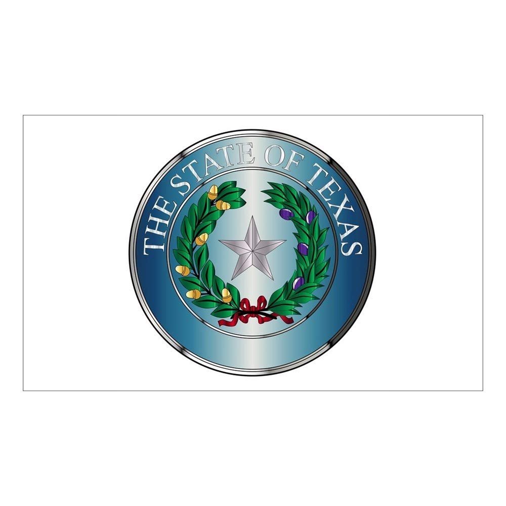CNW Studio Metal Texas State Seal Decal Vinyl Bumper Sticker 5"