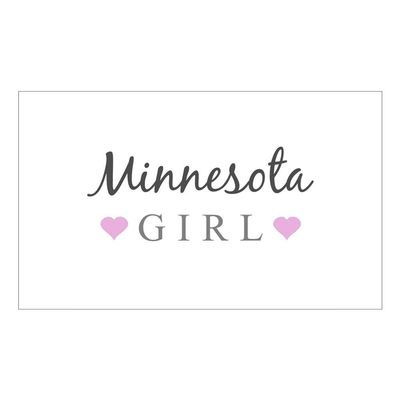 CNW Studio Minnesota Girl Decal Vinyl Bumper Sticker 5"