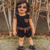 Kid Baby Girls Summer Shorts Set Leopard T-Shirt Top Drawstring Shorts 2Pcs Tracksuit Clothes Set 6M-6Y (Black, 3-4Y) view 2