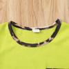 Kid Baby Girls Summer Shorts Set Leopard T-Shirt Top Drawstring Shorts 2Pcs Tracksuit Clothes Set 6M-6Y (Green, 3-4Y) view 3