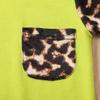Kid Baby Girls Summer Shorts Set Leopard T-Shirt Top Drawstring Shorts 2Pcs Tracksuit Clothes Set 6M-6Y (Green, 4-5Y) view 4