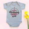 G-Amber Happy Birthday Daddy I Love You Baby Boys Girls Romper Bodysuit Infant Funny Jumpsuit Outfit(0-3M) view 2