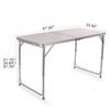 H&B Luxuries Portable Height Adjustable Aluminum Folding Camping Table with Carry Handle FT-ACFT1 view 3