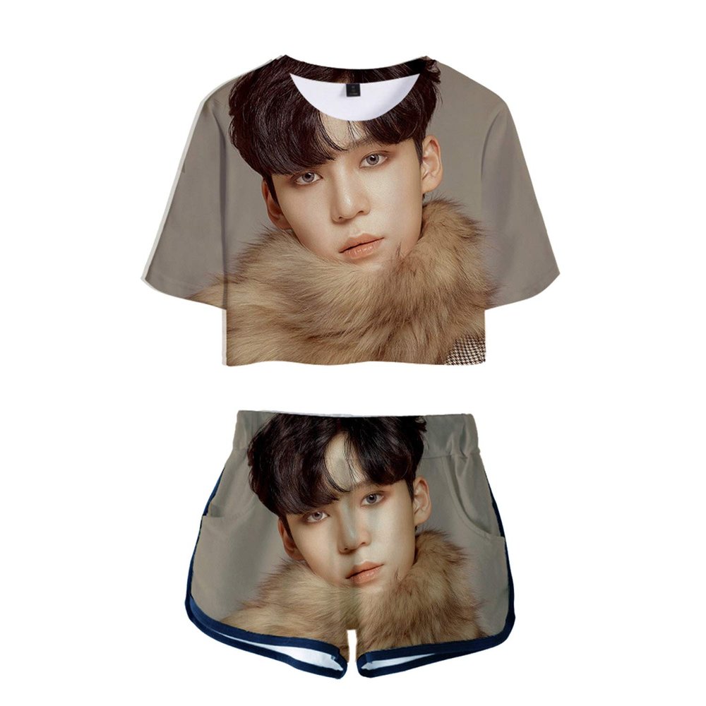 Shirts Suit Zero to One Support Yunho Mingi 3D Print T-Shirt+Shorts Set