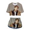 Shirts Suit Zero to One Support Yunho Mingi 3D Print T-Shirt+Shorts Set Black B view 1