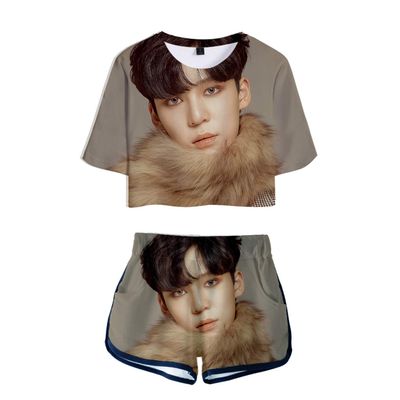 Shirts Suit Zero to One Support Yunho Mingi 3D Print T-Shirt+Shorts Set
