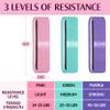 Gymbee Resistance Bands for Working Out - Exercise Bands to Workout Glutes, Thighs & Legs - No Slip Cloth Booty Band for Gym & Home Fitness, Yoga, Strength & Pilates for Men/Women - 3 Levels view 2