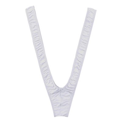 YiZYiF Men Sexy Jock Straps Manikini Bikini Swimsuit Thong Costume V String Bodysuit (White)