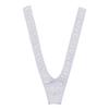 YiZYiF Men Sexy Jock Straps Manikini Bikini Swimsuit Thong Costume V String Bodysuit (White) view 1