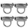 Twist Lock Suitcase Replacable Mortise Lock Handbag Suitcase Purse (Silver) view 1