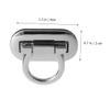 Twist Lock Suitcase Replacable Mortise Lock Handbag Suitcase Purse (Silver) view 2