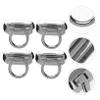 Twist Lock Suitcase Replacable Mortise Lock Handbag Suitcase Purse (Silver) view 4