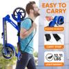 Hurtle Teenager Kick Scooter 2-Wheel Folding Adult Scooter with Adjustable T-Bar Handlebar Alloy Anti-Slip Deck 8' Smooth Gliding Wheels view 4