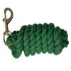 10' Cotton Lead Rope w/Brass Thumb Bolt Snap (Hunter Green) view 1