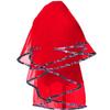 YINGJIABride Muddy Camo and Tulle Bridal Veils Wedding Cosplay Veil with Comb(Red) view 1
