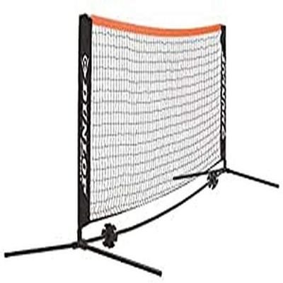 Dunlop Sports Mini Tennis/Badminton Portable Net, 6m(20'), Black/Orange