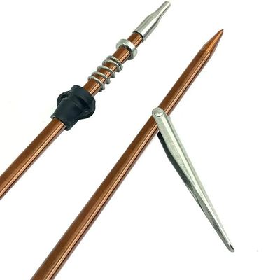Spearfishing World 9/32 Pneumatic Speargun Shafts with Rock Point and Barb for Spearfishing, Freediving, and Scuba Diving (Mares Cyrano, 54 in)