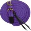 5/8" x 10' Poly Lead w/Removable Brass Snap & Leather Ends (Purple) view 1