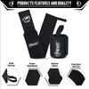 Beastpowergear Wrist Wraps |Competition Grade|18 Inch Professional Quality Provides Additional Wrist Support During Weightlifting, Powerlifting, Strength Training. (Solid Black, 18") view 2