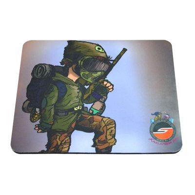 Social Paintball Tech Mat/Mouse Pad, Paintball Cartoon Series - 9" x 7.5" (Weekend Warrior)