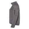 Burnside LDS Knit Jacket HtrCh MD Heather Charcoal view 3