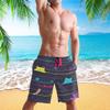 visesunny Funny Cat On The Line Print Men's Beach Short Hot Summer Swim Trunks Sports Running Bathing Suits view 4