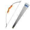 MILAEM Archery Takedown Recurve Bow and Arrow Set 30/35/40 Lbs Straight Bow Left Right Hand Longbow for Beginner Outdoor Hunting Shooting Training Practice with 6 Pcs Fiberglass Arrows view 1