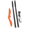 MILAEM Archery Takedown Recurve Bow and Arrow Set 30/35/40 Lbs Straight Bow Left Right Hand Longbow for Beginner Outdoor Hunting Shooting Training Practice with 6 Pcs Fiberglass Arrows view 3