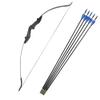 MILAEM Archery Takedown Recurve Bow and Arrow Set 30/35/40 Lbs Straight Bow Left Right Hand Longbow for Beginner Outdoor Hunting Shooting Training Practice with 6 Pcs Fiberglass Arrows view 1