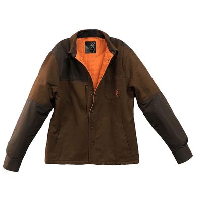 Browning 3016674801 Shirt,Heavyweight,Tan/Choc,S