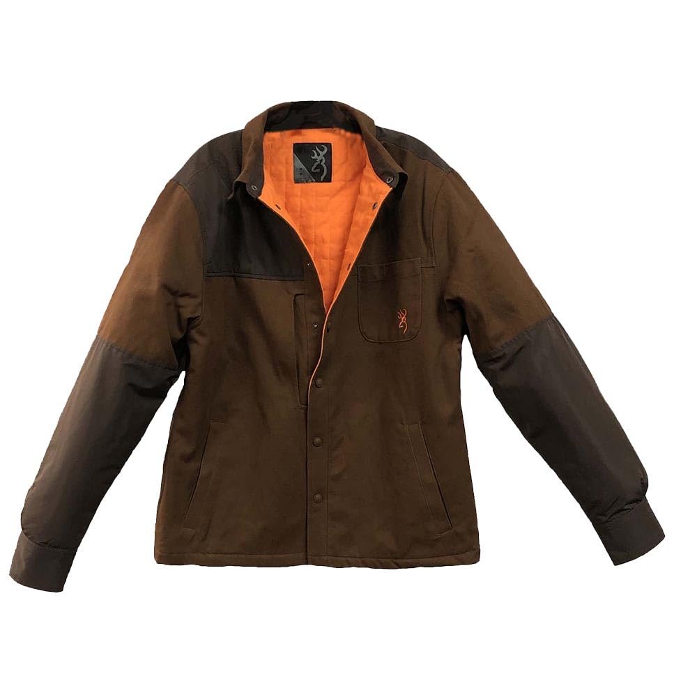 Browning 3016674801 Shirt,Heavyweight,Tan/Choc,S