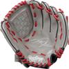 Rawlings | MARK OF A PRO LITE Youth Baseball Glove | Right Hand Throw | 10.5" - Basket Web | Mike Trout Model - Grey/Red/Navy view 2