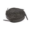 5Chaos Glitter Metallic Sparkle Shoelaces, Sparkly Shiny Shoe Laces for Women Kids Girls Men, Fun Funky Shoestring with Aglets 1Pair (55" (140CM), Metallic Black) view 1